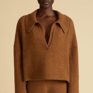 Khaite The Shelly Sweater in Walnut